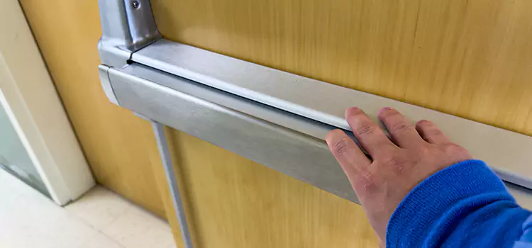 Installing a Push Bar on a Door New Haven